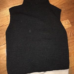 Preswick & Moore Sleeveless Black Sweater